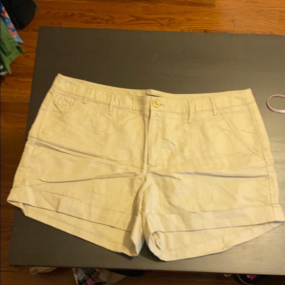 NWOT GAP Linen Blend Camp Shorts Size 16